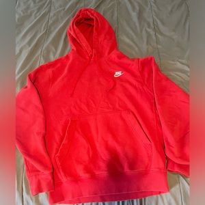 Red Nike hoodie